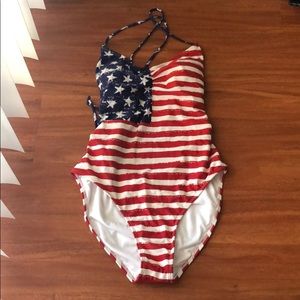 Large American Flag one piece